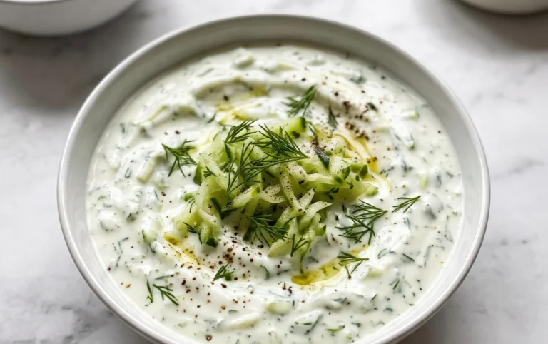 Cucumber Dip with Sour Cream and Dill