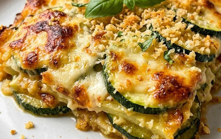 Three Cheese Zucchini Parmesan