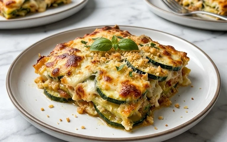 Three Cheese Zucchini Parmesan