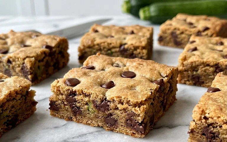 Chocolate Chip Zucchini Cookie Bars