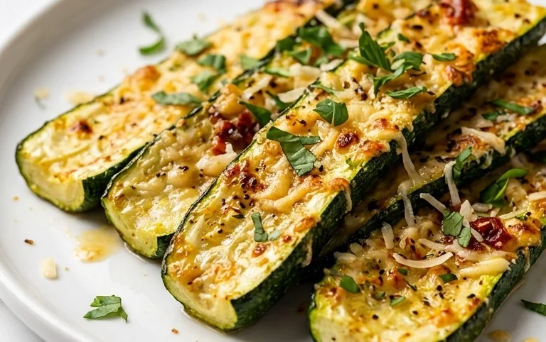 Oven Roasted Parmesan Zucchini 