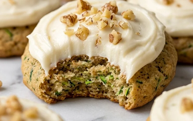 Zucchini Cookies with Cream Cheese Frosting